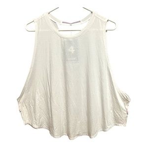 FourLaps Curve Tank White Sustainable Activewear Top XXL